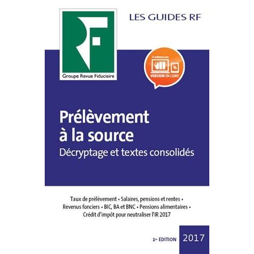 Prélèvement À La Source - Edition 2017