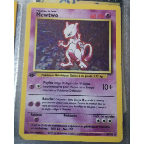 Mewtwo 1ère Édition - 60 Pv - 10/102