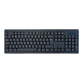 MCL Samar ACK-301W/N - Clavier - sans fil - 2.4 GHz - AZERTY - Français - noir