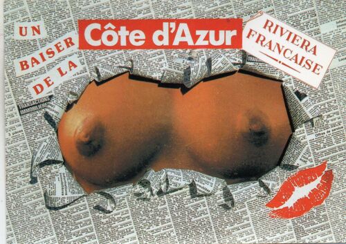 Carte Postale Xx Eme Siecle - Theme Humour - Un Baiser De La Côte D'azur - Riviera Francaise