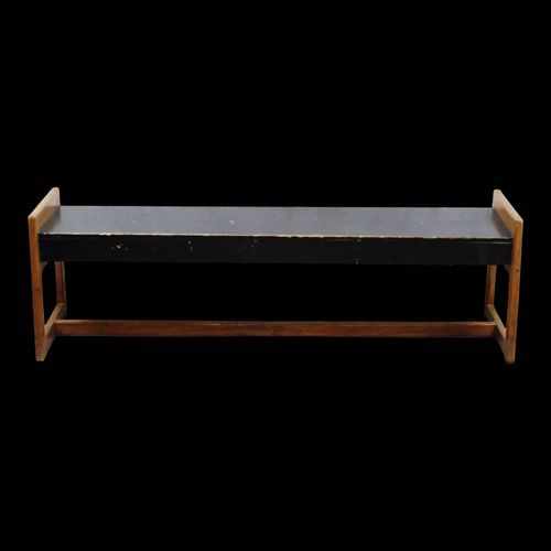 Banc en bois vintage style aposaposreconstruction noir