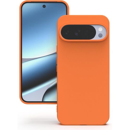 Coque Pour Google Pixel 10 Pro Xl, Housse En Silicone Doux Avec Découpes Précises Pour Caméra, Design Ultra Mince, Protection 360° À Bords Surélevés - Orange