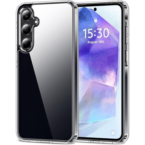 JGD-Coque pour Samsung Galaxy A55 5G, Anti-Jaunissement Étui Téléphone Transparente, Housse de Protection Antichoc - Crystal Clear