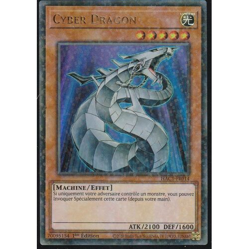 Carte Yu-Gi-Oh - Cyber Dragon - Hac1-Fr014 - Dual Terminal - Arsenal Mysterieux Chapitre 1