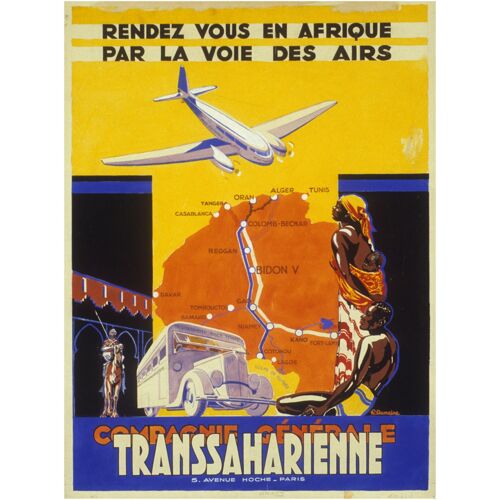 Affiche Compagnie Générale Transsaharienne