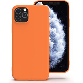 Tianyi-Silicone Coque Pour Iphone 11 Pro, Anti-Poussière, Mince, Adapté À La Poche Coque Pour Téléphone\U200c Apple Iphone 11 Pro - Orange