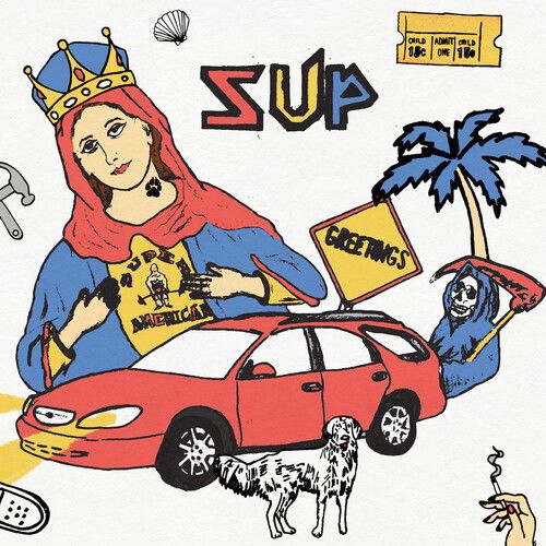 Super American - Sup - Half Red / Half Blue [Vinyl Lp] Explicit, Red, Blue, Colored Vinyl