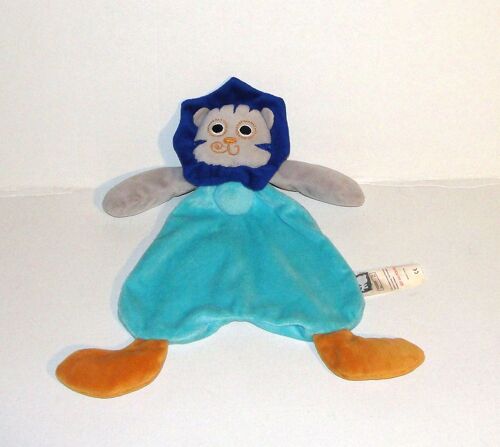 Doudou Plat Tigre 31 Cm Peluche Tigre Pmc Grelot