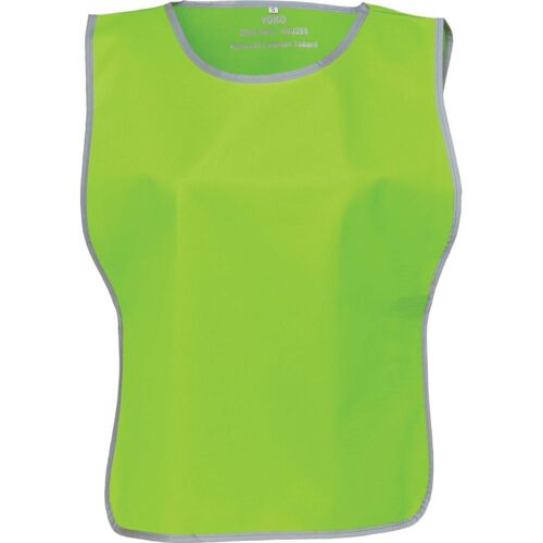 Chasuble Haute Visibilité à bordure réfléchissante Yoko Vert Citron S - M