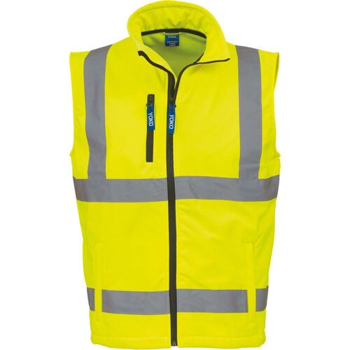 Bodywarmer softshell haute visibilité Yoko Jaune XXL
