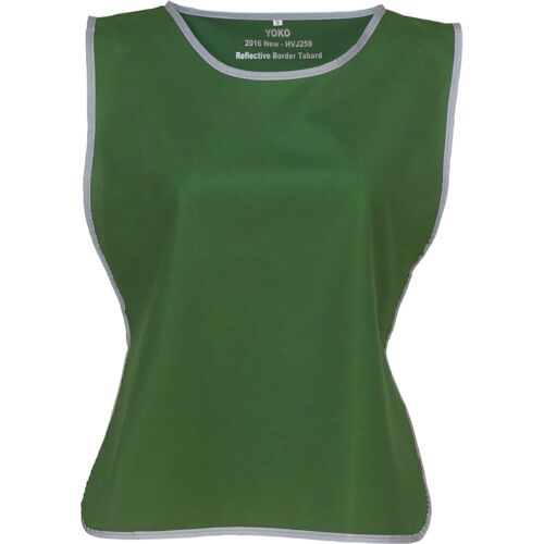 Chasuble Haute Visibilité à bordure réfléchissante Yoko Vert Foncé L - XL