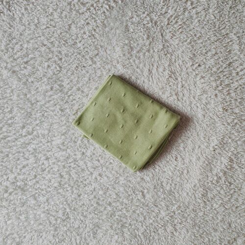 Couverture/ Doudou Vert Pour Bébé - (75x100cm) - Coton