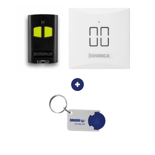 Kit Beninca TOGO 2VA + 1 Coque murale SMART + 1 porte-clés DOMOBIP
