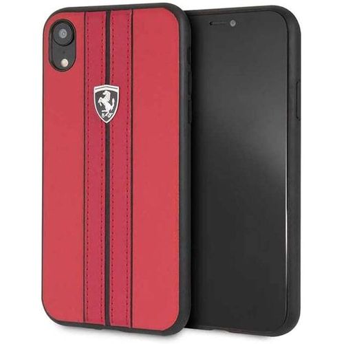 Coque Ferrari Cuir Rouge Iphone Xr