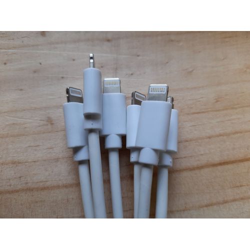 Lot 6 Cables Usb Lightning Chargeur Blanc Pour Apple Ipad Pro - Câble Port Usb