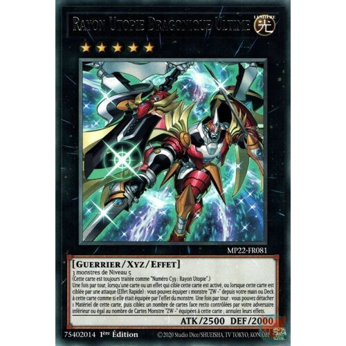 Yu Gi Oh Mp22 Fr081 Rayon Utopie Dragonique Ultime