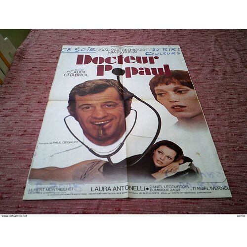 Affiche Cinema Docteur Popaul 60 X 80 Jean Paul Belmondo 1972