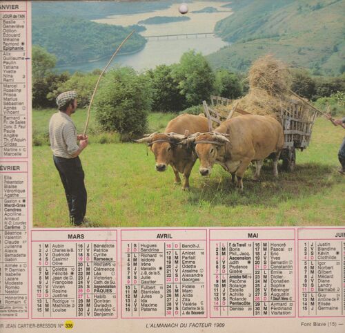 L'almanach Du Facteur 1989 Cartier-Bresson Font Blave (15) / Conemara - Ireland
