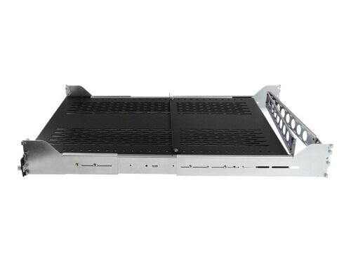StarTech.com Étagère coulissante ventilée 2U pour rack de serveur avec bras de gestion de câbles - Profondeur ajustable - 56,7kg - Étagère pour rack - noir - 2U - pour P/N: RK1233BKM, RK2433BKM, RK2537BKM, RK3236BKF, RK4236BKB, RK4242BK24...