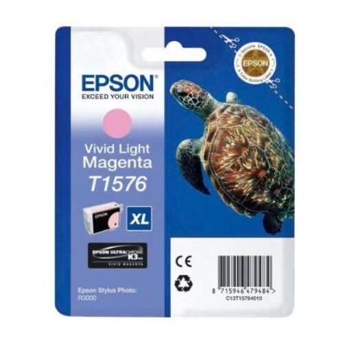 Epson T1576 - 25.9 ml - Magenta vif clair - original - blister - cartouche d'encre - pour Stylus Photo R3000