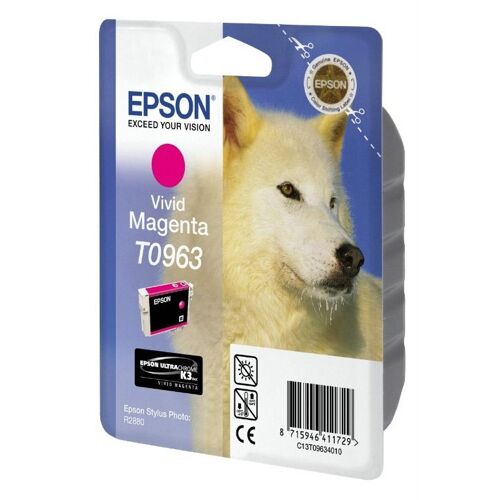 Epson T0963 - 11.4 ml - Magenta vif - original - blister - cartouche d'encre - pour Stylus Photo R2880