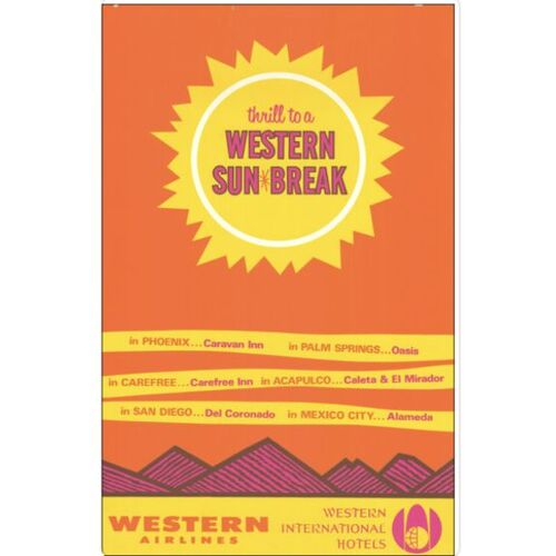 Affiche Western Airlines