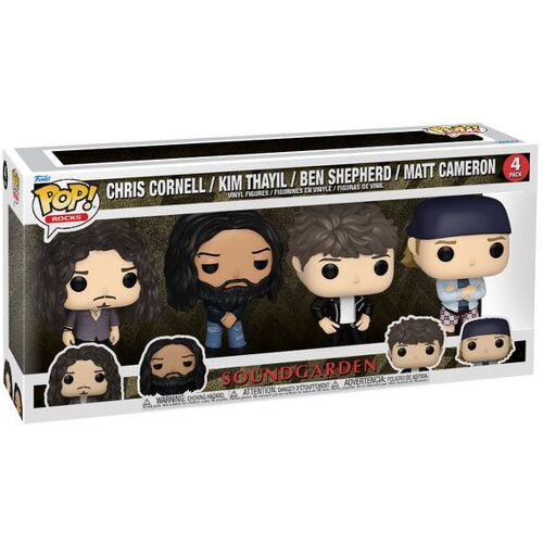 Figurine Funko Pop - Soundgarden - Chris Cornell / Kim Thayil / Ben Shepherd / Matt Cameron - Pack (75395)