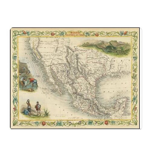 Affiche Mexique Californie Texas
