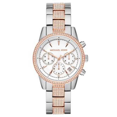 Montre Femme Michael Kors En Acier Bicolore