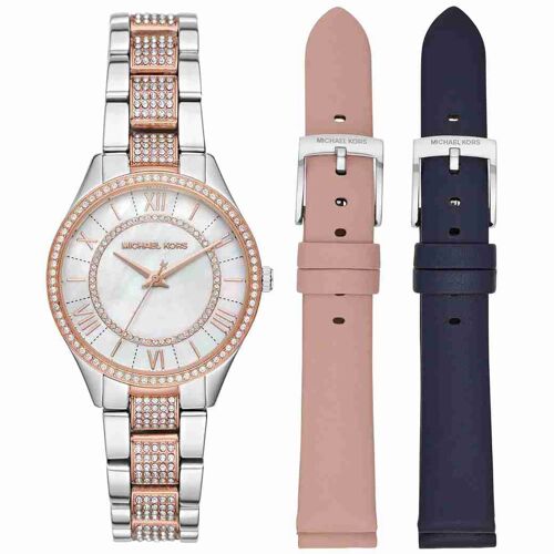 Coffret Montre Michael Kors En Acier Bicolore Et Bracelets Interchangeables