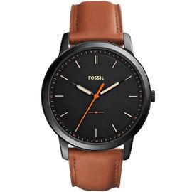 Fossil Montre Marron Analogique Hommes The Minimalist 3h Fs5305