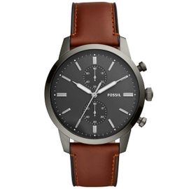 Montre Fossil En Cuir Marron