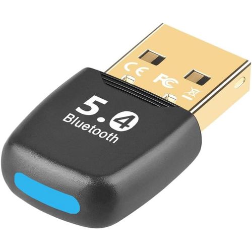 Adaptateur Bluetooth 5.4 Adaptateur Bluetooth Pc, Dongle Bluetooth Usb, Clé Bluetooth, Faible Latence Avec Windows 7/10/8.1/11, Pour Ordinateur De Bureau, Ordinateur Portable, Casq[BLU920245]