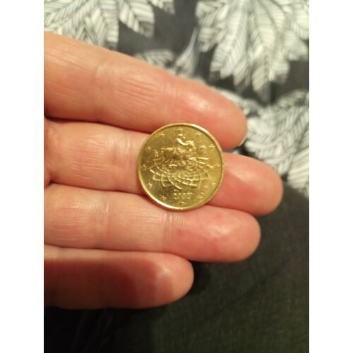 Vend Pièce De Cinquante Centimes D'euros Italie De 2002