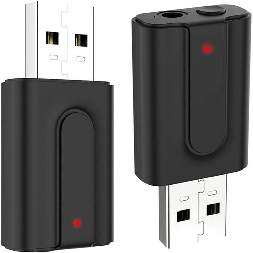 Bluetooth Usb 5. 0 Adaptateur 2 En 1 Émetteur Récepteur Audio Usb 3. Adaptateur Audio Stéréo 5 Mm Pour La Maison/Voiture/Ordinateur Portable Dongle Bluetooth Prise Auxiliaire[BLU920302]