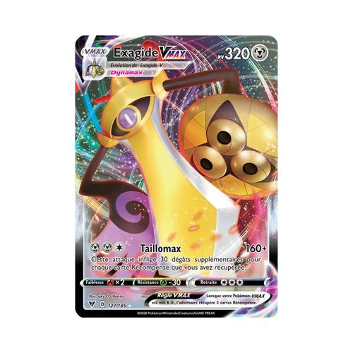 Exagide Vmax Pv 320 127/185 - Carte Ultra Rare Full Art - Épée Et Bouclier 4 - Voltage Éclatant