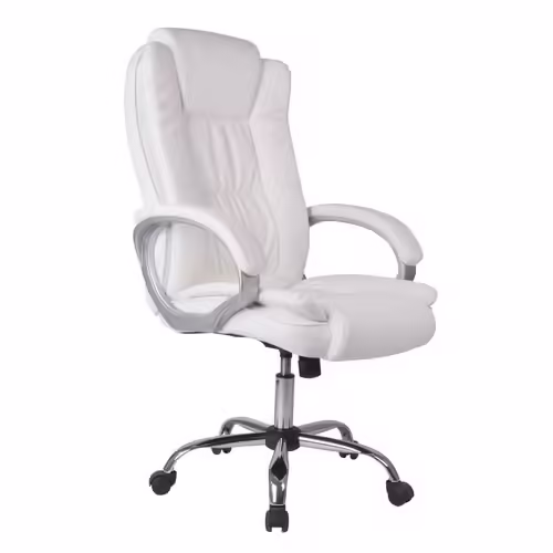 Fauteuil Karen Similicuir Blanc