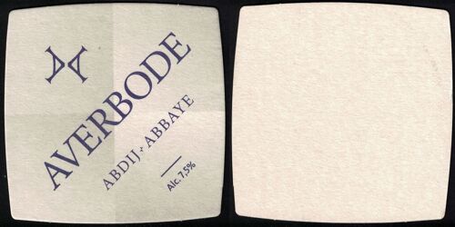 Belgique Sb Sous Bock Bière Beer Mat Averbode Abdij Abbaye Su