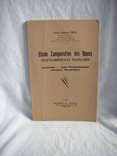 Etude Comparative Des Boues Végéto-Minérales Francaises