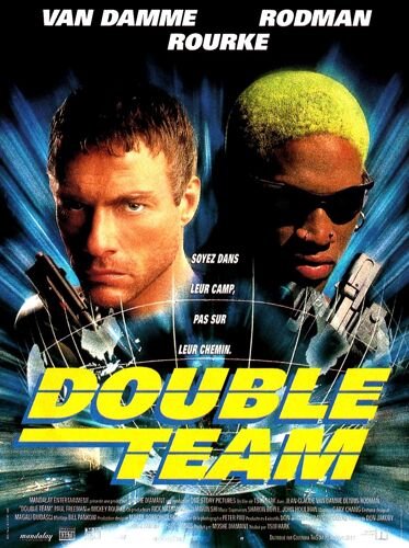 Double Team - Véritable Affiche De Cinéma Pliée - Format 40x60 Cm - De Tsui Hark Avec Jean-Claude Van Damme, Dennis Rodman, Mickey Rourke - 1997