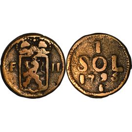 Luxembourg - 1795 - 1 Sol - François Ii - Siège De Luxembourg - 19-250