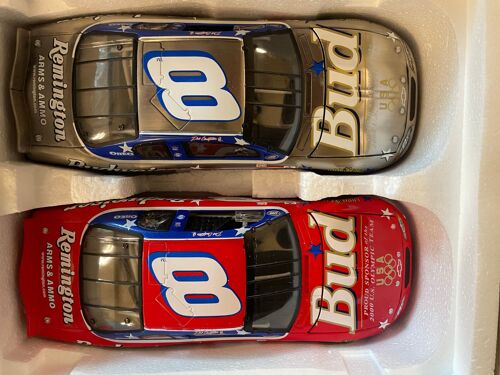 Nascar Coffret Action 1/24 X 2 - Dale Earnhardt Jr. # 8 Budweiser / Us Olympic Team Monte Carlo 2000