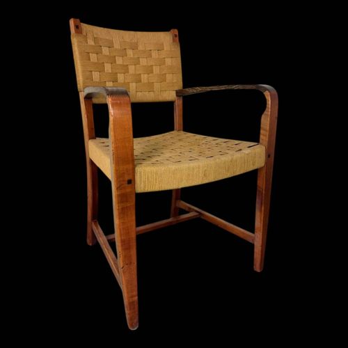 Fauteuil En Bois Et Corde De Style Scandinave De Haute Qualit Annes 1970 Bois