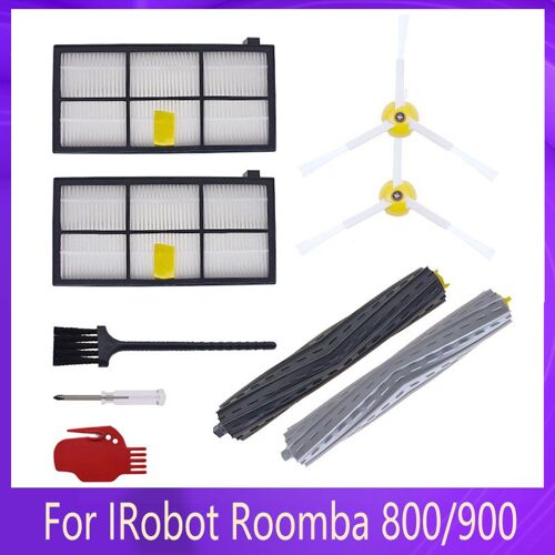 Filtre Côté Rouleau Brosse Pour Irobot Roomba 800 860 870 877 880 890 891 805 900 960 980 985 Robot Aspirateur Pièces Accessoires 9109-May17413