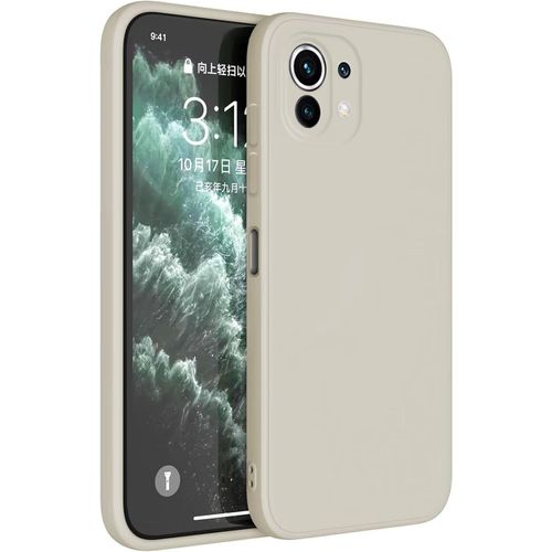 Coque Pour Xiaomi Mi 11 Lite / 11 Lite 5g / 11 Lite 5g Ne (6.55"" Inches) Etui Housse, Protecteur De Peau En Silicone Tpu - Blanc Antique