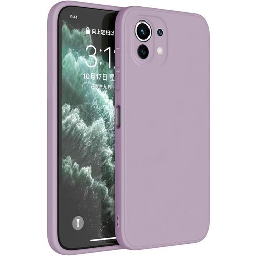 Coque Pour Xiaomi Mi 11 Lite / 11 Lite 5g / 11 Lite 5g Ne (6.55"" Inches) Etui Housse, Protecteur De Peau En Silicone Tpu - Herbe Violette
