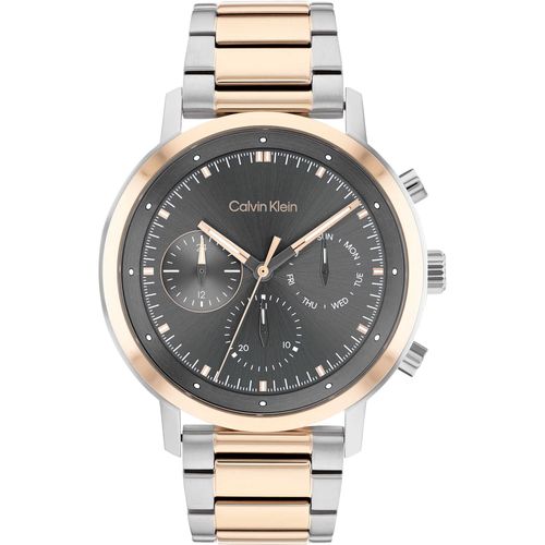 Montres Multifonction Montre Multifonction Homme Calvin Klein Architectural Trendy Cod. 25200064 Calvin Klein 25200064