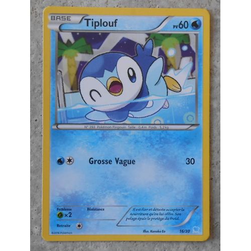 Tiplouf 16/30 - Xy Trainer Kit - Suicune - Vf