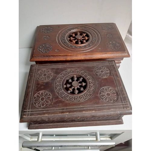 Boite À Bijoux Xixème En Bois Ancien Hauteur 8 Cmm Longueur 22 Cm 700 Gr
