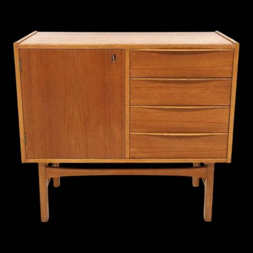 Commode Scandinave En Teck Sude 1960 Bois
